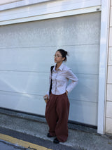 Pitty one-tuck cotton pants (3color)