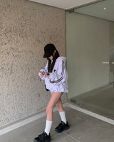 ワッペンダメージフーディ