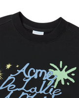 25FW WOMAN PALETTE LETTERING CROP SWEATSHIRT BLACK