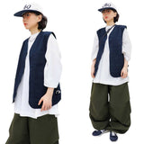Vintage Oxford Zip-Up Vest