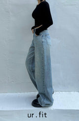 WIDE BLUE DENIM PANTS code 23000
