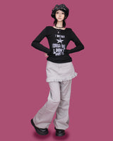 hip layered skirt pants (4color)