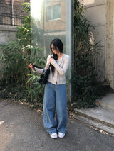Nini Strap Ribbed Cardigan (6c)