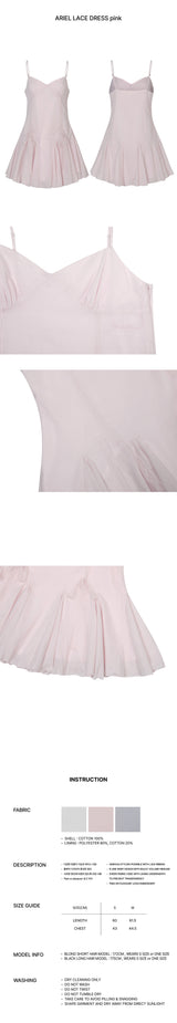 ARIEL LACE DRESS pink