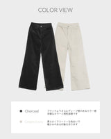 【MADE】Velvet wide pants