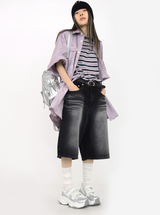 (UNISEX)ラベンダーブリーズボックスシャツ(4colors)