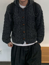  Level Tteokbokki Knit Hooded Cardigan