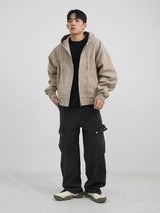 Active pigment hood jacket 4color