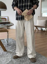 Look Wonderant 3-Layer Lengths Round Tuck Wide Banding Pants