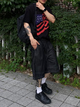 レイヤースティッチバミューダパンツ