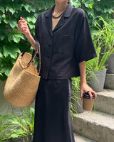 tancel blouse (black)