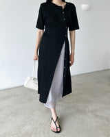 Mati unbalance long cardigan