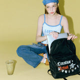 Funky Artist Pocket Basic Backpack _ Black