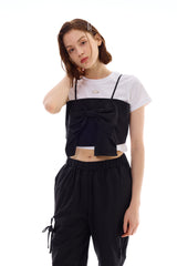 AI RIBBON BUSTIER / BLACK