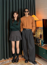 Men's カシミアウォッシャブルラウンドニット 20COLOR