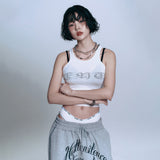 ENE See-through Sleeveless - WHITE