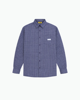 シティ オーバーサイズド プレイド シャツ (Navy)