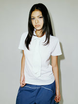  TIE PIQUE SHIRT WHITE