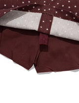 PIGMENT STAR MINI SKIRT(BURGUNDY)