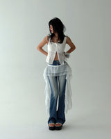 Qwz Pocket Washing Bootcut Jeans