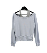Blend Waffle Layered Halter Sweatshirt