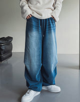 Maxis banding wide denim pants