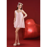 [GirlyFancyClub] Qixi Home Series *Sweet Dream Island* Pink Doll Collar Bathrobe Wearable Dress