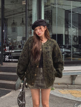 リファードウールラウンドカーディガン