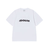 25SS ラフペインティングロゴショートスリーブTシャツ ホワイト