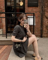 Ifu Short-sleeve knit&skirt set (with underpants)