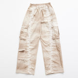 Dyeing Cargo Banding Pants Beige