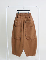 Kuro banding snap pocket wide fit washed pants
