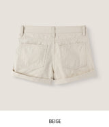 Mots Roll-up Button Shorts