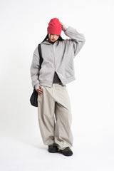 Brit light curved wide pants