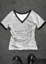 Epilogue Lace Slim Tee
