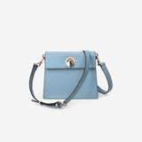 LUVEL shoulder mini leather bag / Pastel Blue