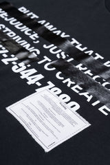 BBD ヒッデンスローガン Tシャツ (ブラック)