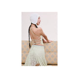 lace long skirt mint butterfly
