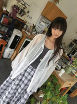 Noah See-through Summer Tie Blouse