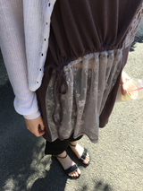 Loen Patchwork Slip Dress (2color)
