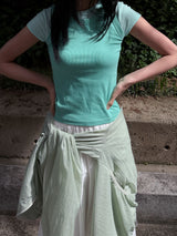  RIB LAYERED SLEEVELESS