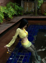 Lemon 4PS Cover-Up Bikini Set