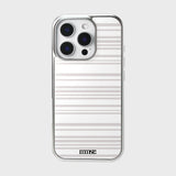 mmsr stripe epoxy bumper case (silver frame / gray)