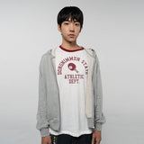 AUTHENTIC TABLE TENNIS CLUB TEE (WHITE/BURGUNDY)