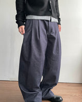 Dense Herringbone Two Tuck Pants