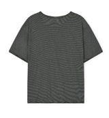 [LANARCH] ストライプUネック半袖Tシャツ