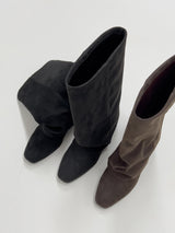 Peanut Fold Layered Long Boots
