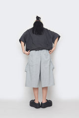 Double-Pocket Balloon Half Pants