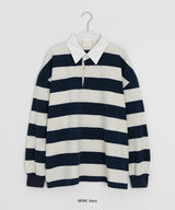 Kiyan Collar Stripe Over Long Sleeve Tee