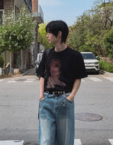 ルアテクスチャーボウィ半袖Tシャツ